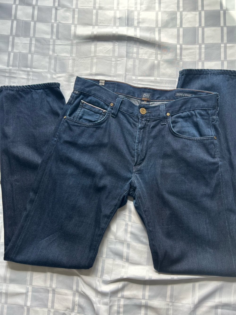 Citizens Of Humanity SID Dark Wash Straight-Leg Jeans